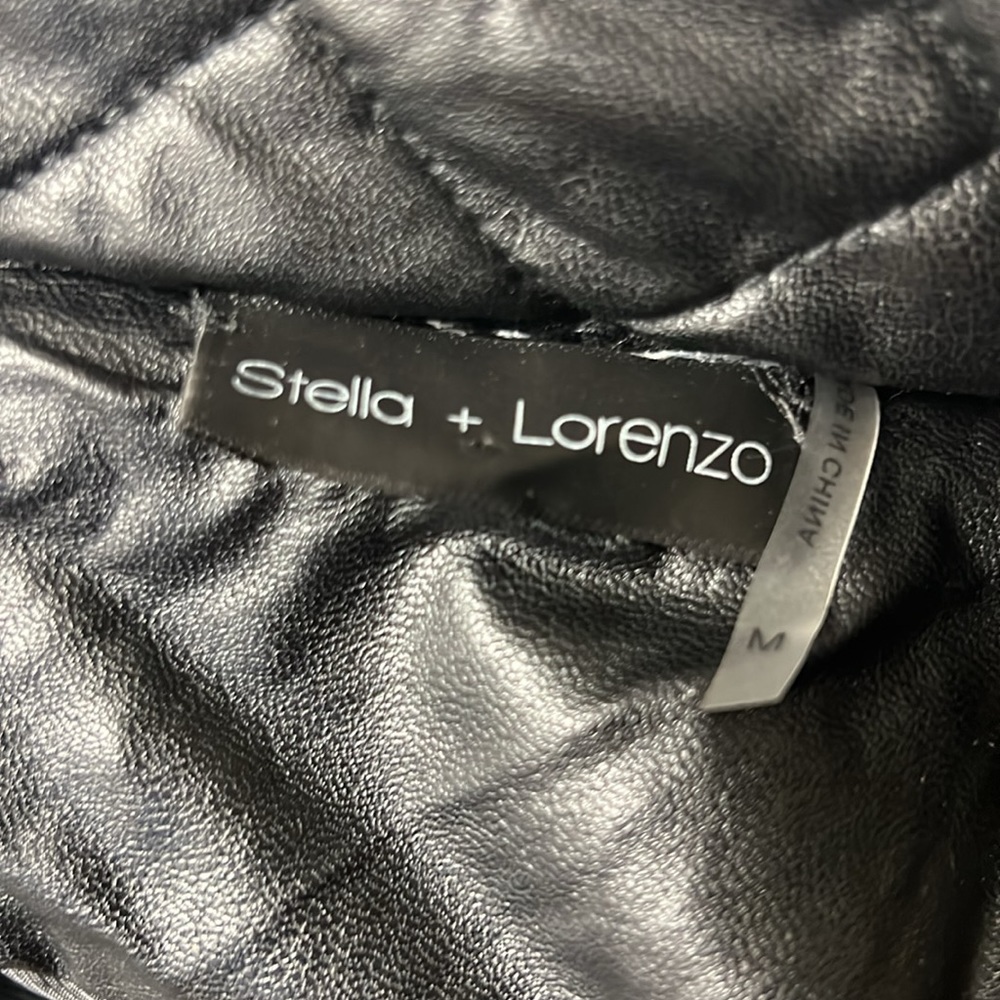 STELLA + LORENZO QUILTED FAUX JACKET - Picture 5 of 8